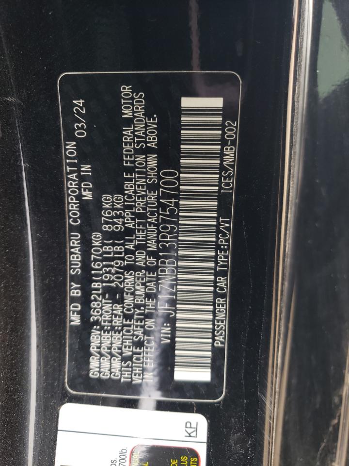 2024 TOYOTA GR 86 VIN:JF1ZNBB13R9754700