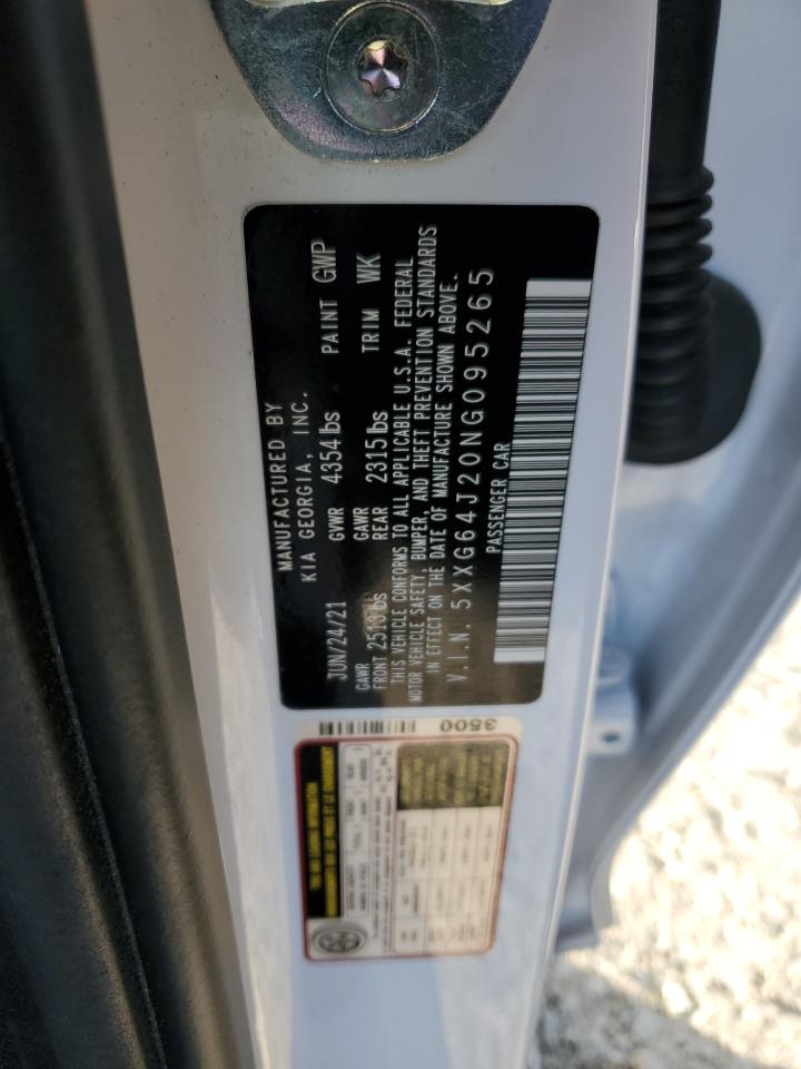 2022 KIA K5 GT LINE VIN:5XXG64J20NG095265