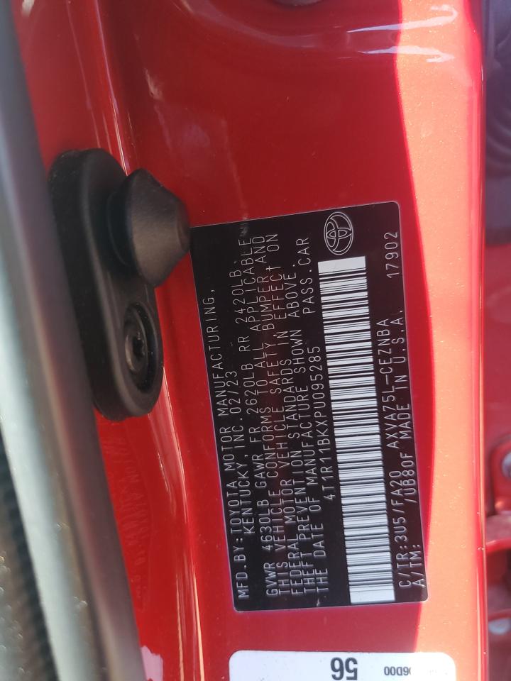 2023 TOYOTA CAMRY LE VIN:4T1R11BKXPU095285