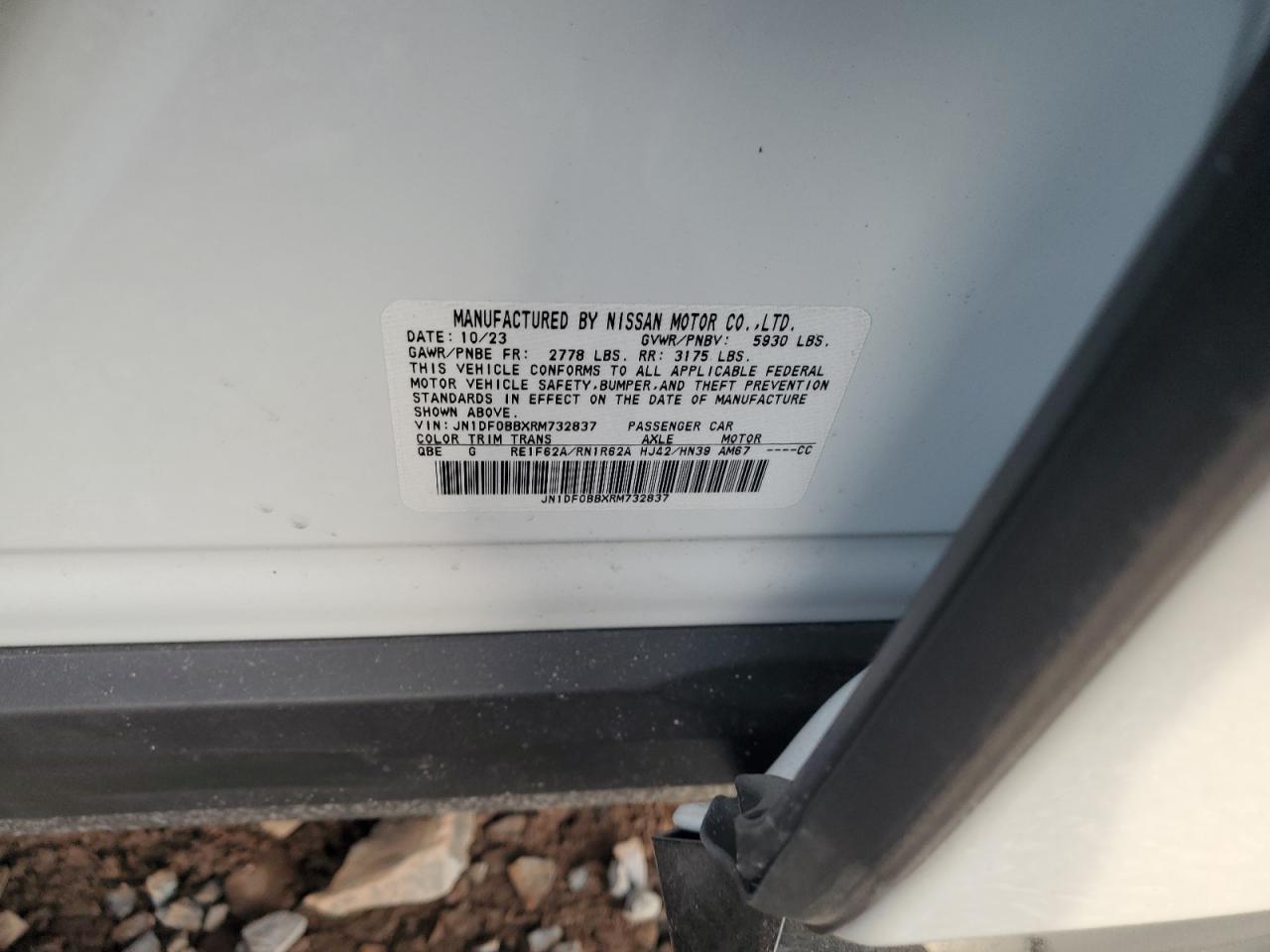 2024 NISSAN ARIYA EVOLVE+ VIN:JN1DF0BBXRM732837
