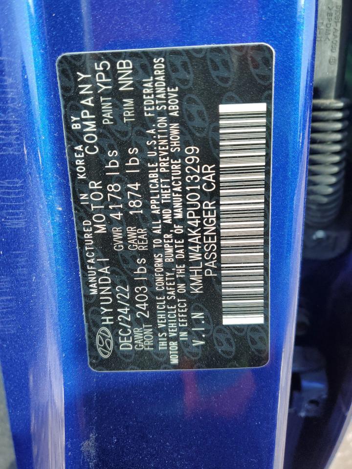 2023 HYUNDAI ELANTRA N VIN:KMHLW4AK4PU013299