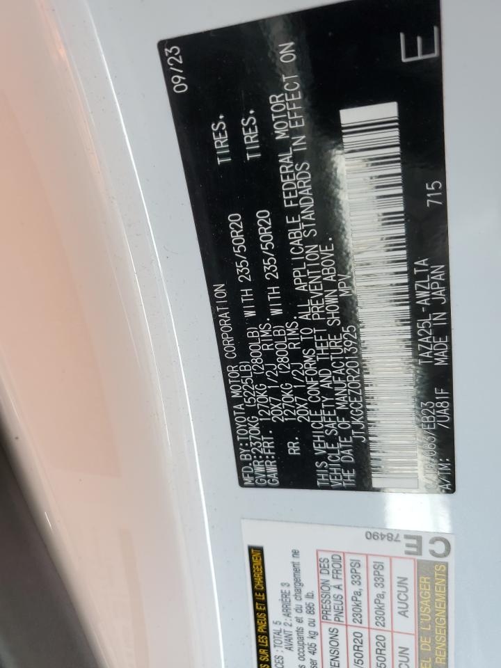 2024 LEXUS NX 350 LUXURY VIN:JTJKGCEZ0R2013925
