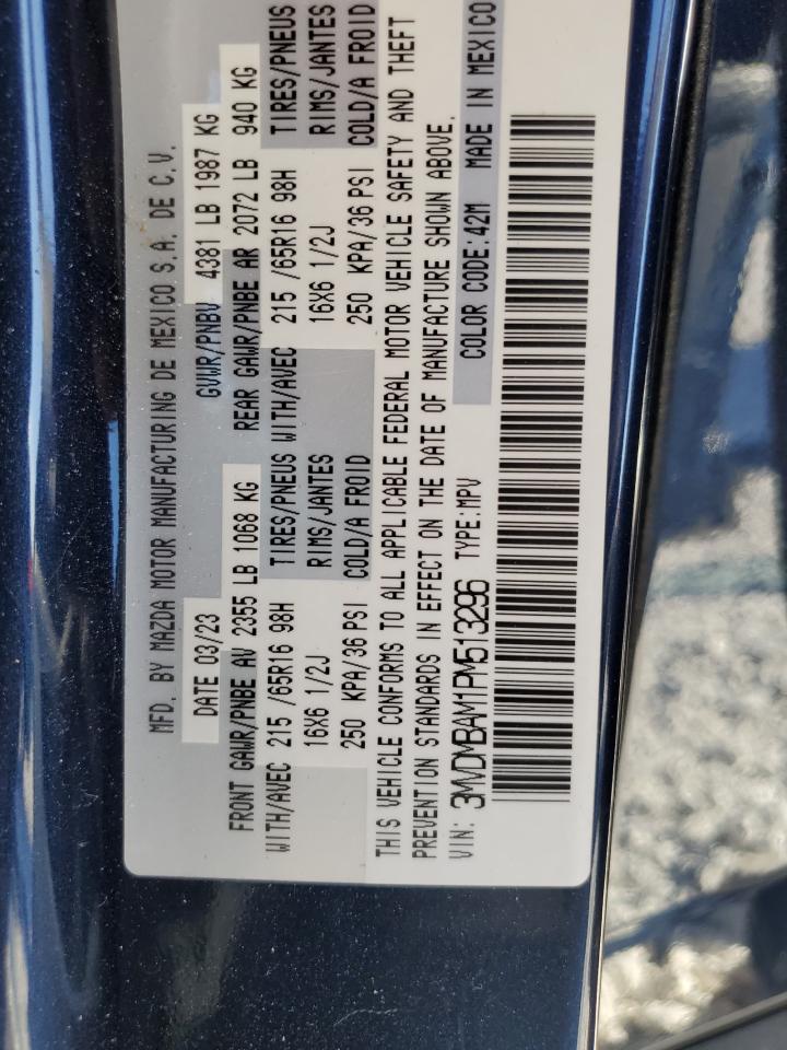 2023 MAZDA CX-30 VIN:3MVDMBAM1PM513296