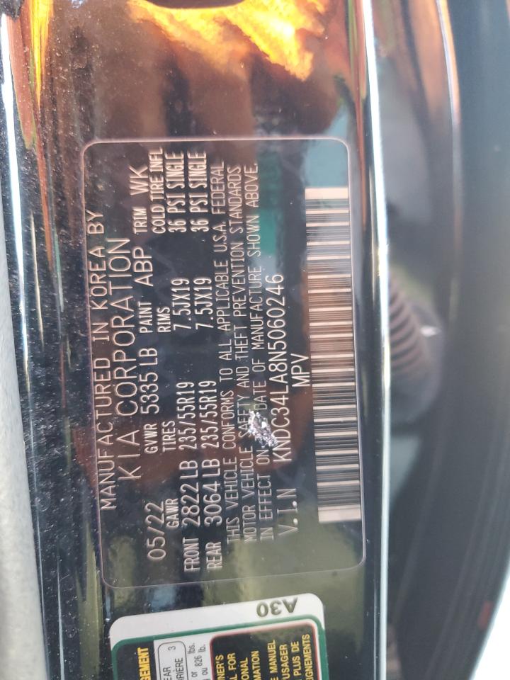 2022 KIA EV6 LIGHT VIN:KNDC34LA8N5060246