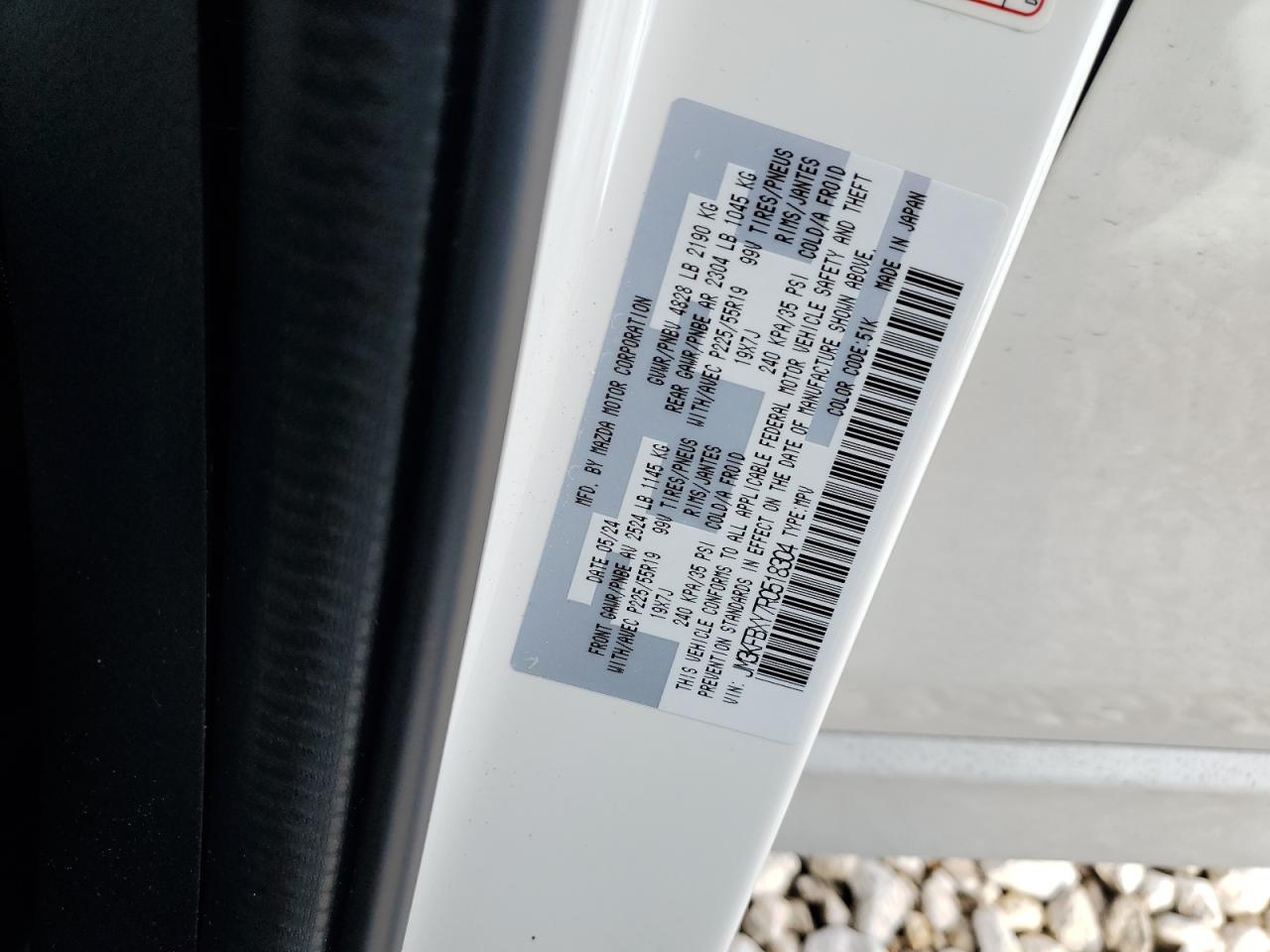 2024 MAZDA CX-5 SIGNATURE VIN:JM3KFBXY7R0518304