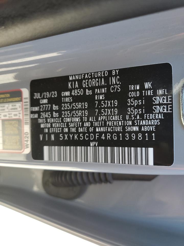 2024 KIA SPORTAGE SX PRESTIGE VIN:5XYK5CDF4RG139811