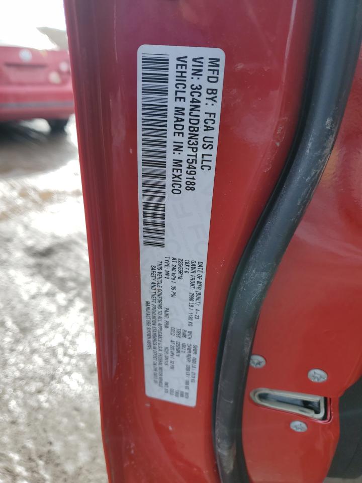 2023 JEEP COMPASS LATITUDE VIN:3C4NJDBN3PT549188