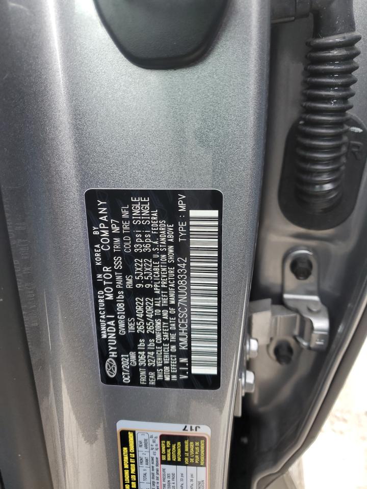 2022 GENESIS GV80 BASE VIN:KMUHCESC7NU083342