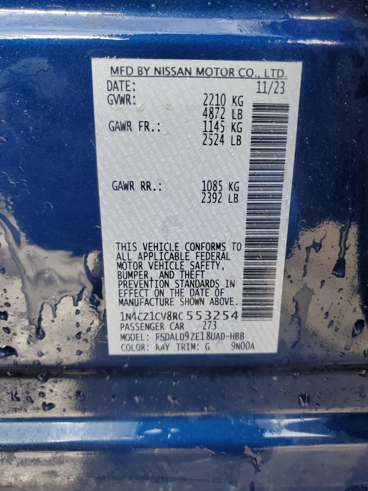 2024 NISSAN LEAF SV PLUS VIN:1N4CZ1CV8RC553254