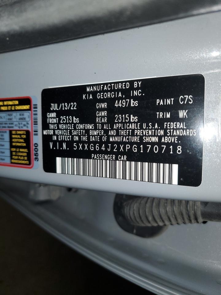 2023 KIA K5 GT LINE VIN:1HGCP2F79AA130462
