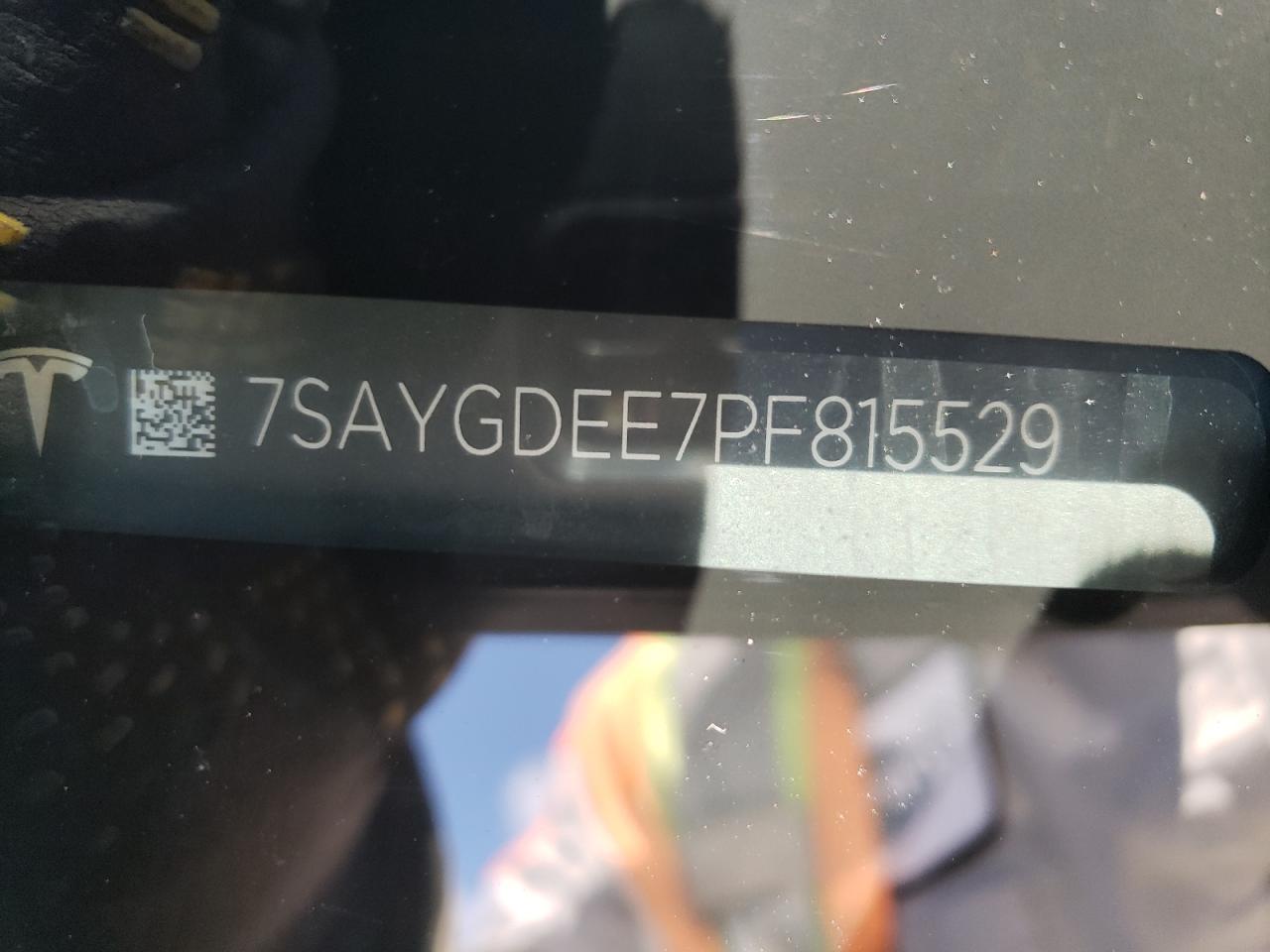2023 TESLA MODEL Y VIN:7SAYGDEE7PF815529