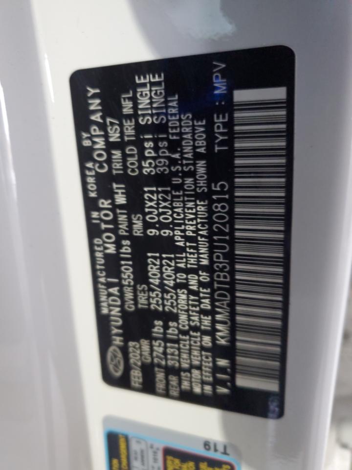 2023 GENESIS GV70 BASE VIN:KMUMADTB3PU120815