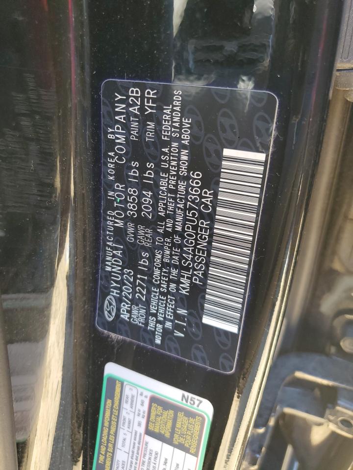 2023 HYUNDAI ELANTRA SEL VIN:KMHLS4AG0PU573666