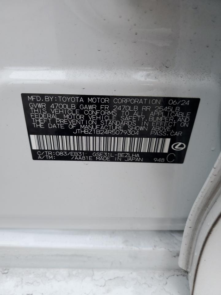 2024 LEXUS IS 350 F SPORT DESIGN VIN:JTHBZ1B24R5079304