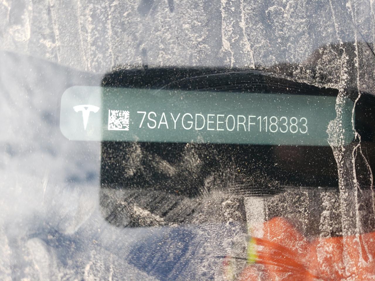 2024 TESLA MODEL Y VIN:7SAYGDEE0RF118383