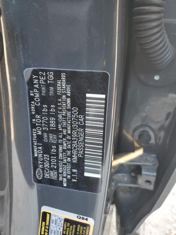 2024 HYUNDAI VENUE SEL VIN:KMHRC8A39RU307500