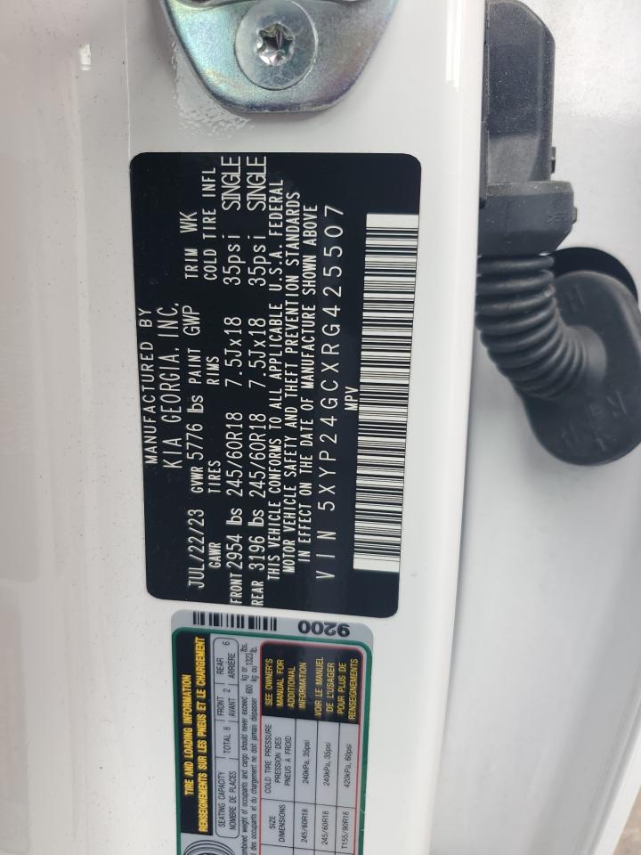 2024 KIA TELLURIDE LX VIN:5XYP24GCXRG425507