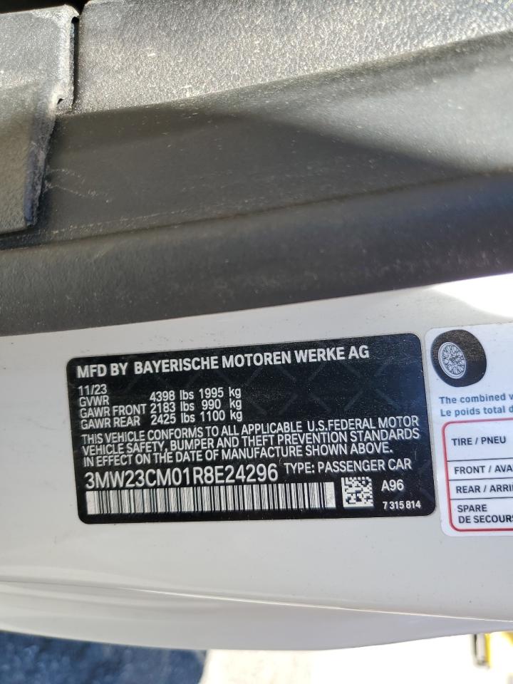 2024 BMW 230I VIN:3MW23CM01R8E24296