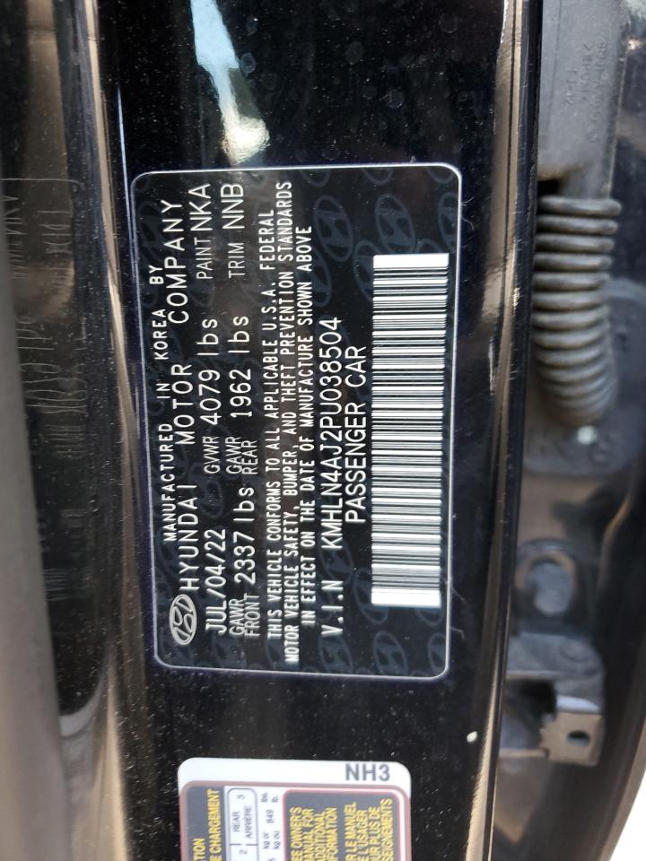 2023 HYUNDAI ELANTRA LIMITED VIN:KMHLN4AJ2PU038504