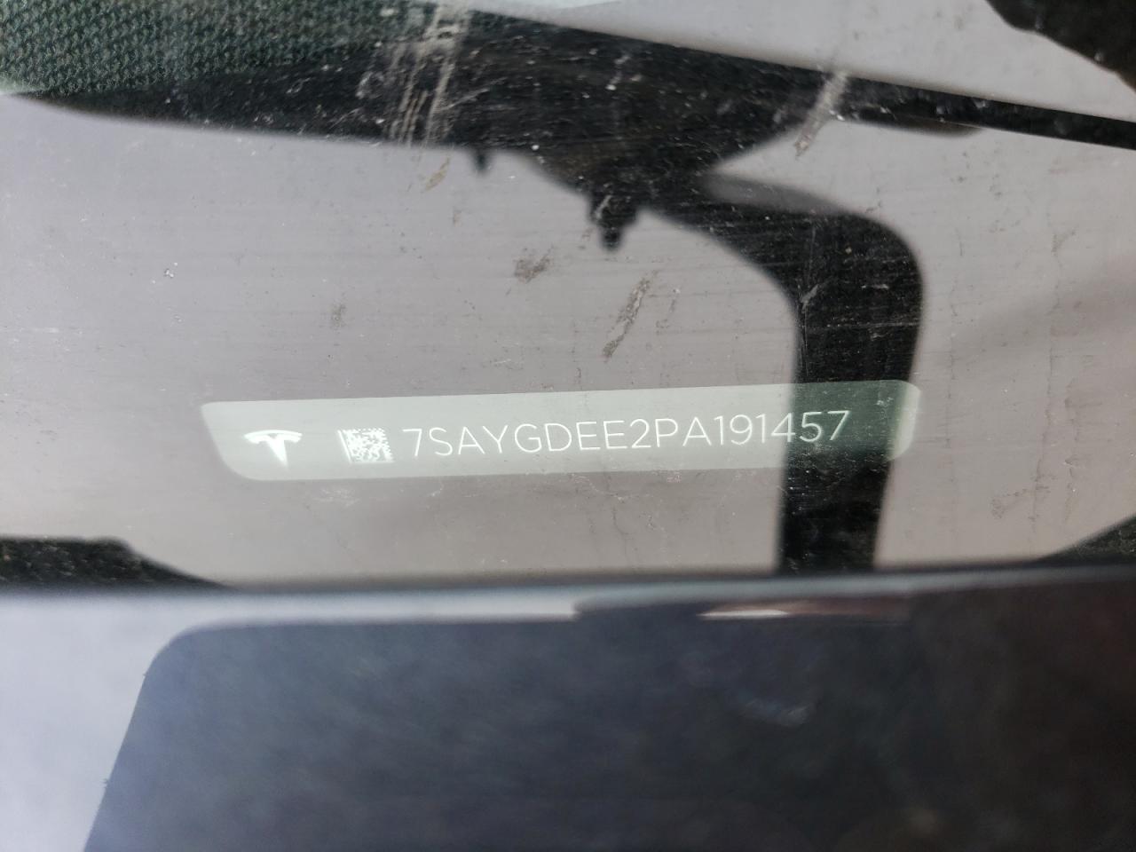2023 TESLA MODEL Y VIN:7SAYGDEE2PA191457
