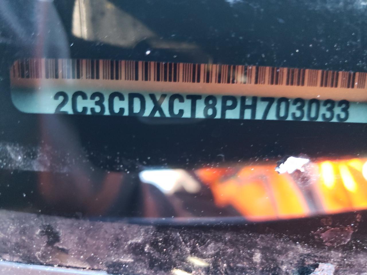 2023 DODGE CHARGER R/T VIN:2C3CDXCT8PH703033