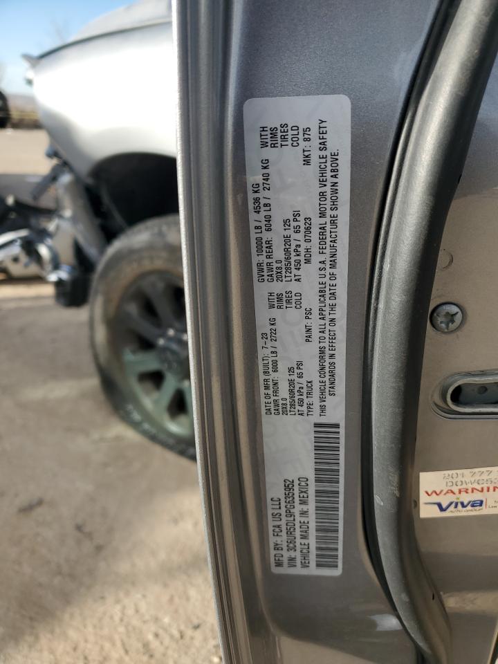 2023 RAM 2500 BIG HORN VIN:3C6UR5DL9PG635952