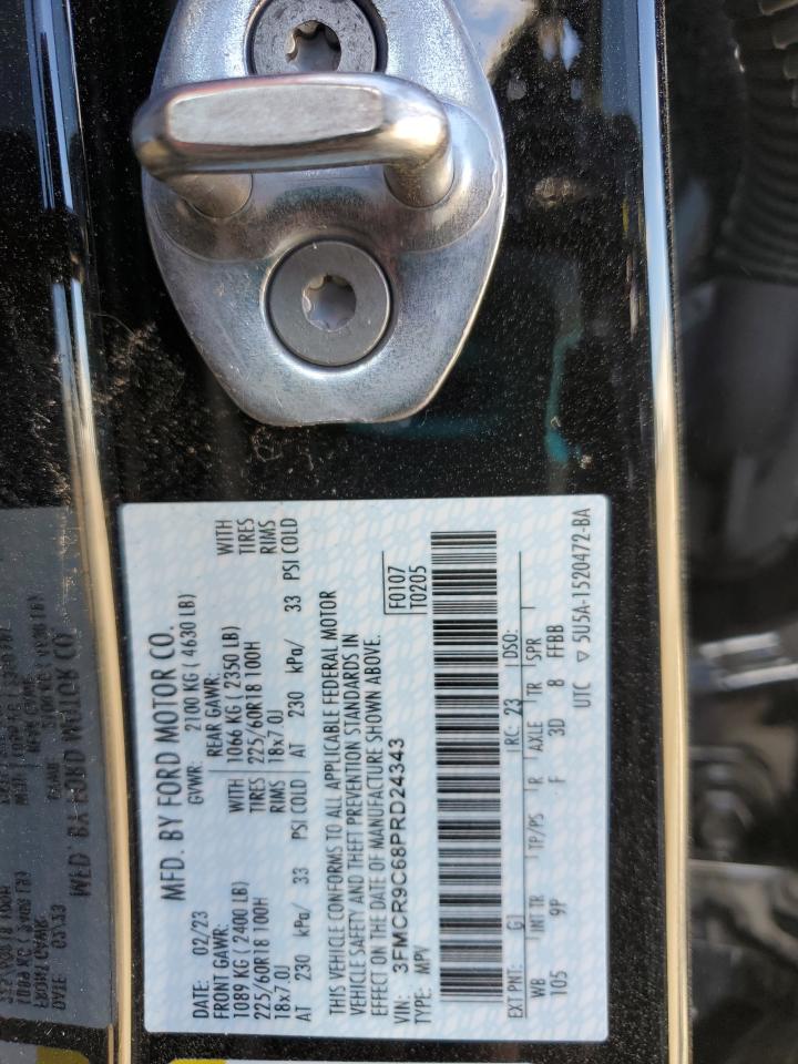 2023 FORD BRONCO SPORT OUTER BANKS VIN:3FMCR9C68PRD24343