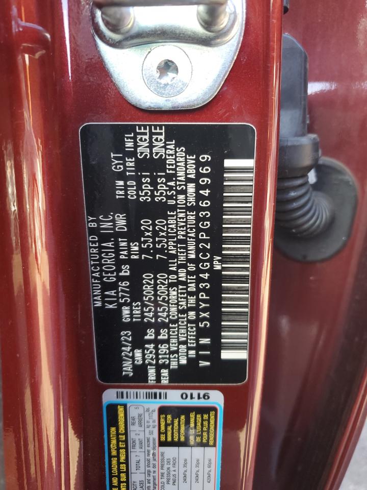 2023 KIA TELLURIDE EX VIN:5XYP34GC2PG364969