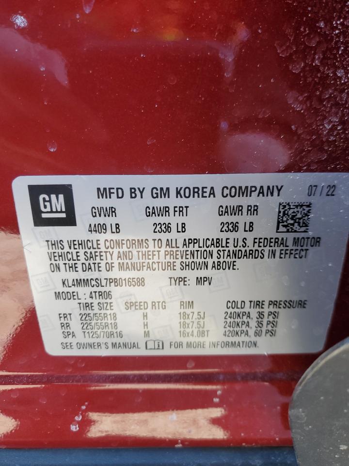 2023 BUICK ENCORE GX PREFERRED VIN:KL4MMCSL7PB016588