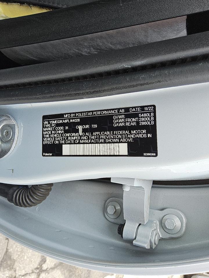 2023 POLESTAR 2 VIN:YSMEG3KA8PL144028