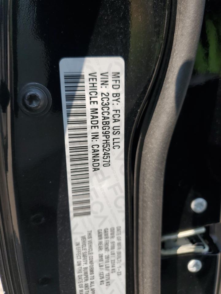 2023 CHRYSLER 300 S VIN:2C3CCABG9PH524570