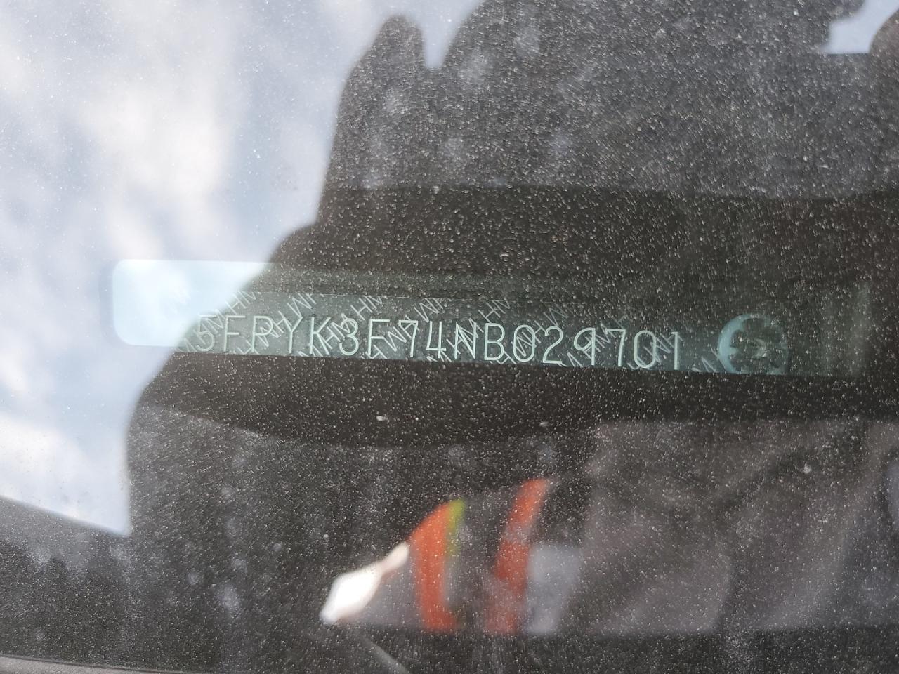 2022 HONDA RIDGELINE RTL VIN:5FPYK3F74NB029701