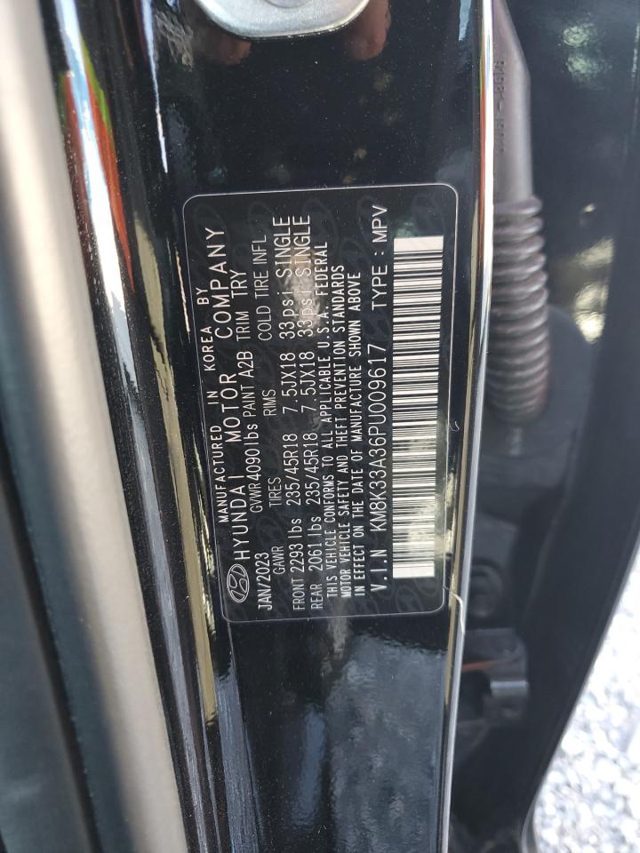 2023 HYUNDAI KONA N LINE VIN:KM8K33A36PU009617