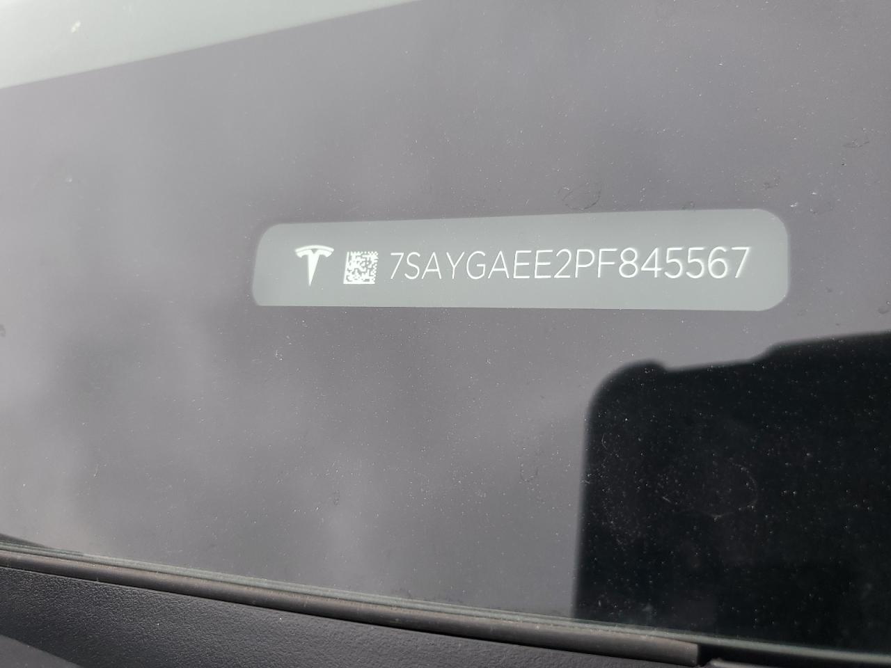 2023 TESLA MODEL Y VIN:7SAYGAEE2PF845567