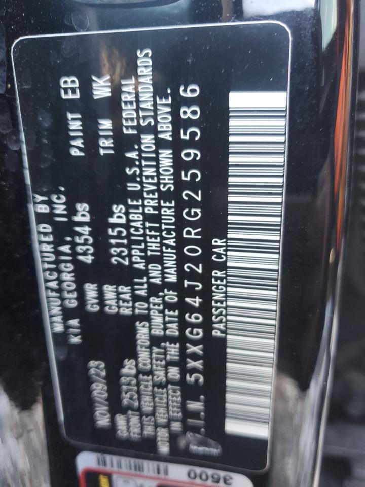 2024 KIA K5 GT LINE VIN:5XXG64J20RG259586