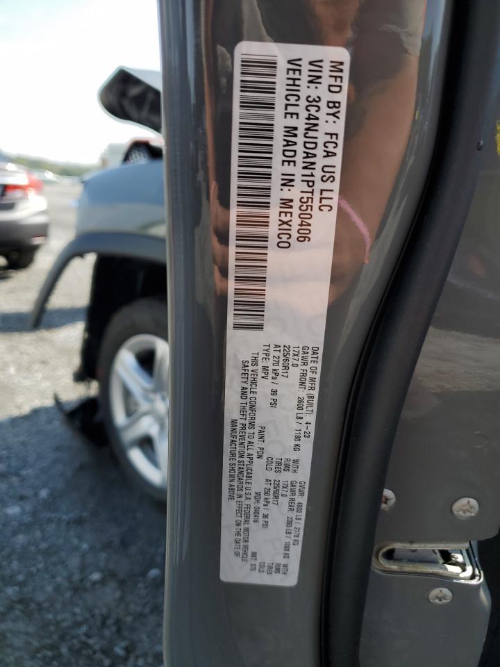 2023 JEEP COMPASS SPORT VIN:3C4NJDAN1PT550406