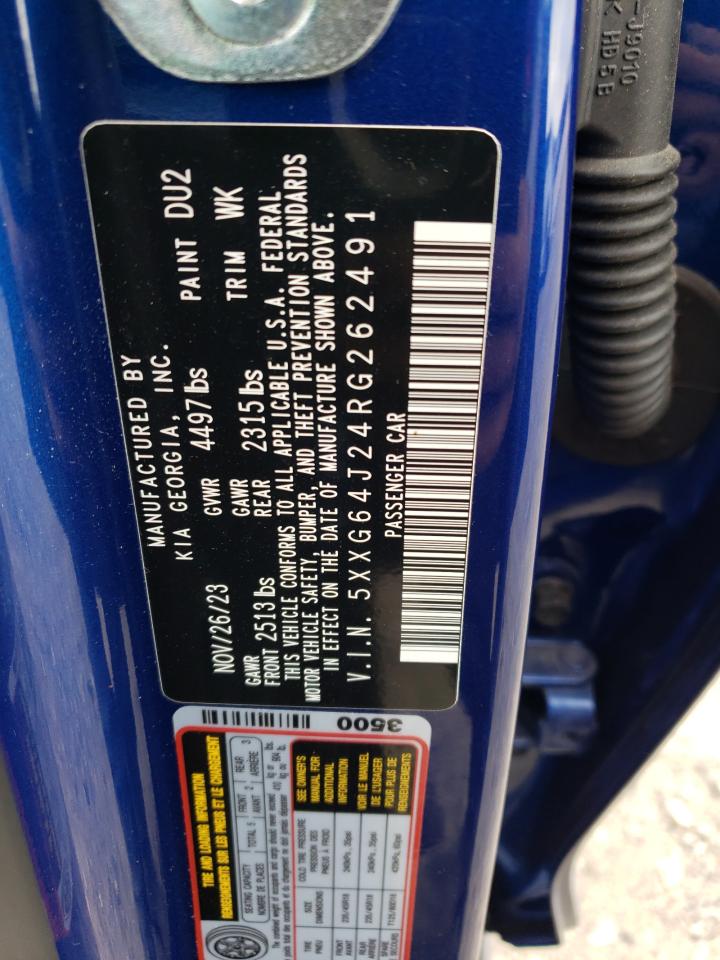 2024 KIA K5 GT LINE VIN:5XXG64J24RG262491