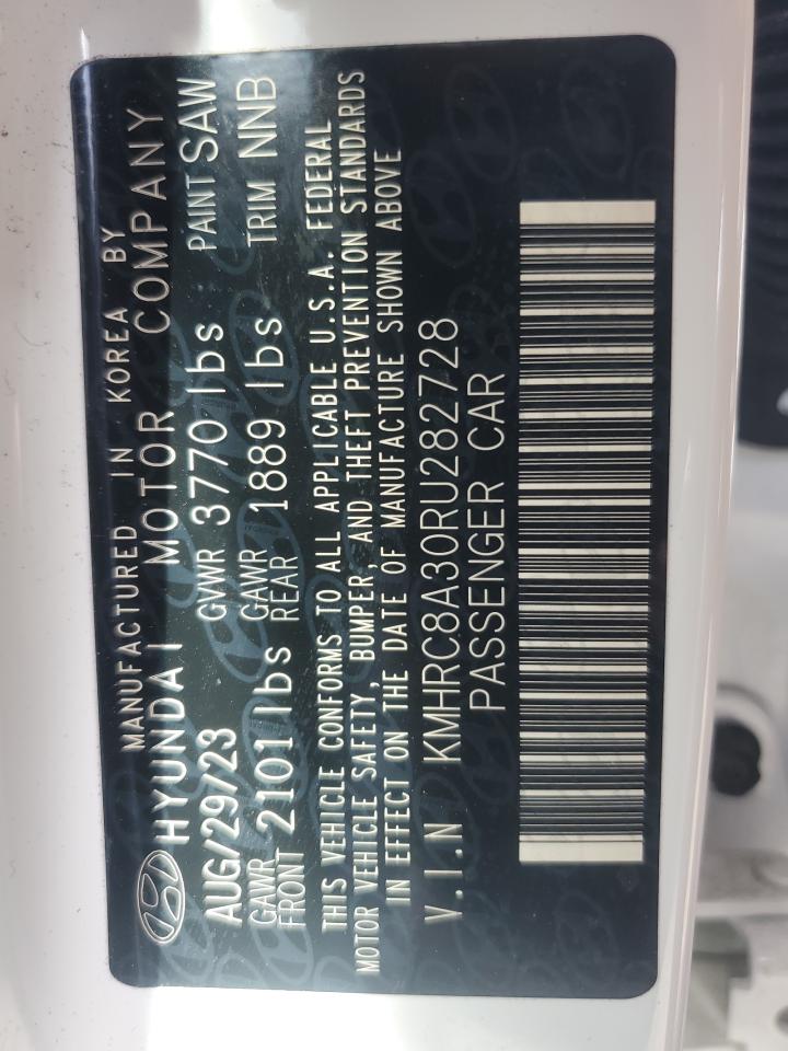 2024 HYUNDAI VENUE SEL VIN:KMHRC8A30RU282728