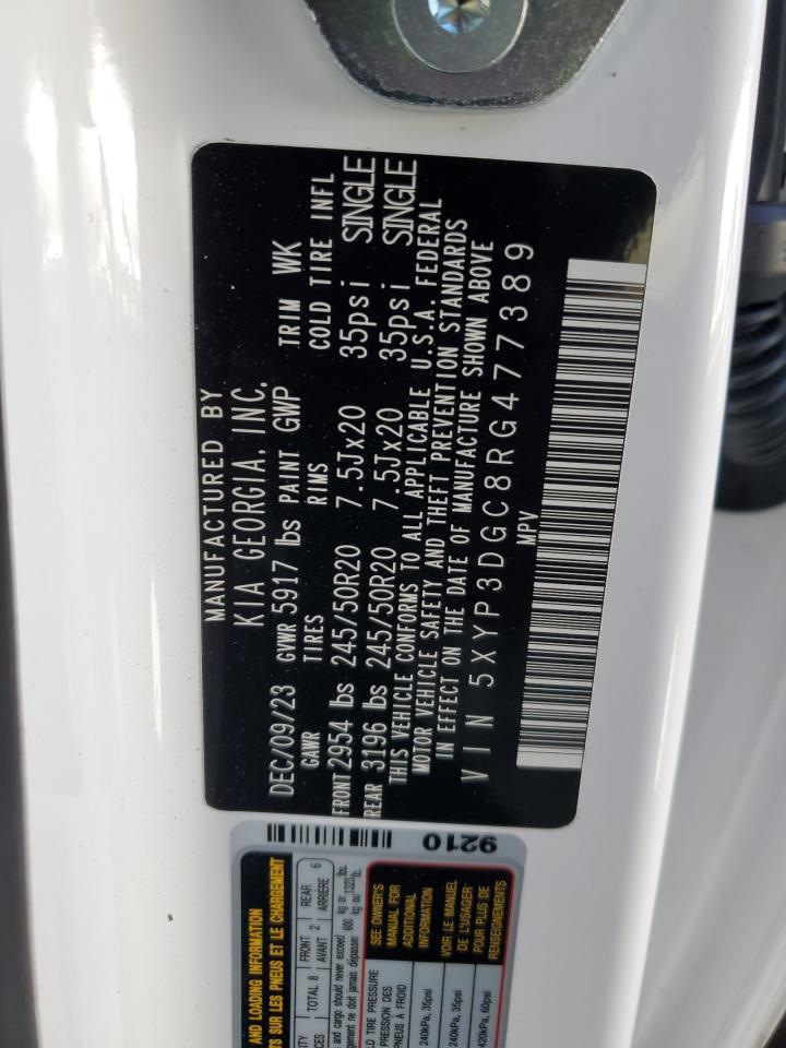 2024 KIA TELLURIDE EX VIN:5XYP3DGC8RG477389
