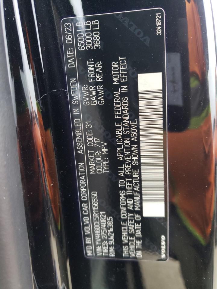 2024 VOLVO XC90 PLUS VIN:YV4H60CE5R1156550