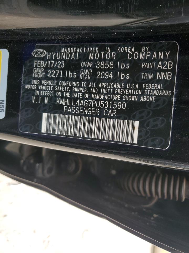 2023 HYUNDAI ELANTRA SE VIN:KMHLL4AG7PU531590