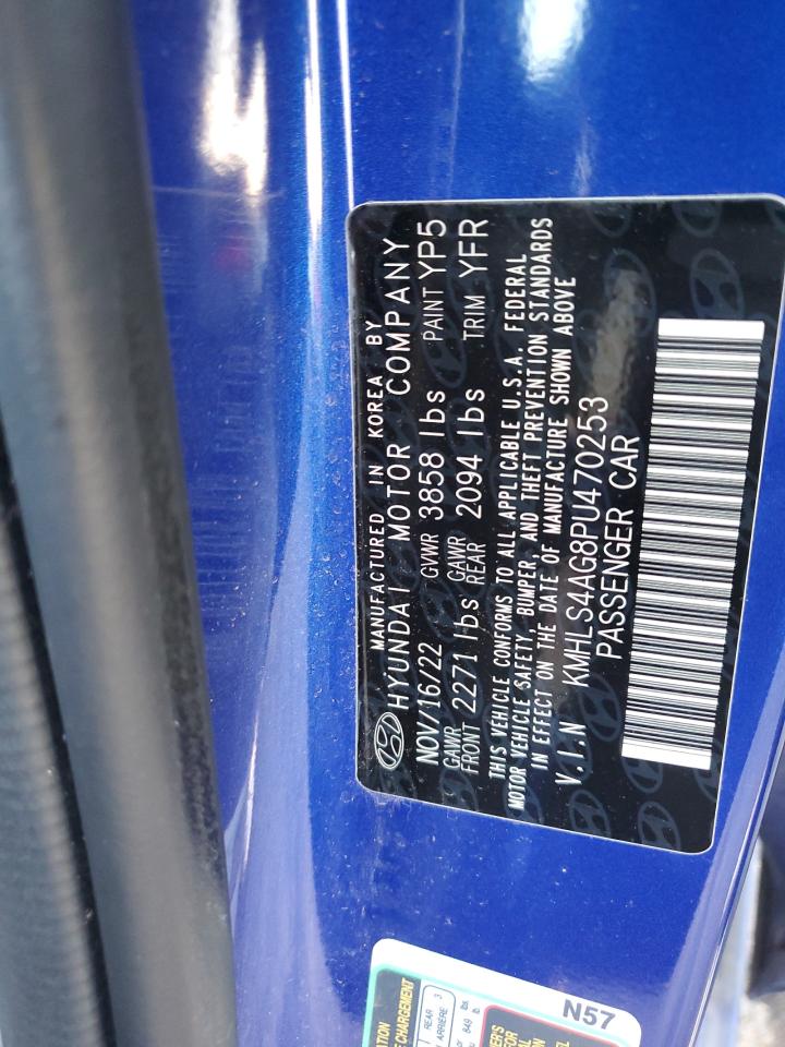 2023 HYUNDAI ELANTRA SEL VIN:4C8US2427TA001144