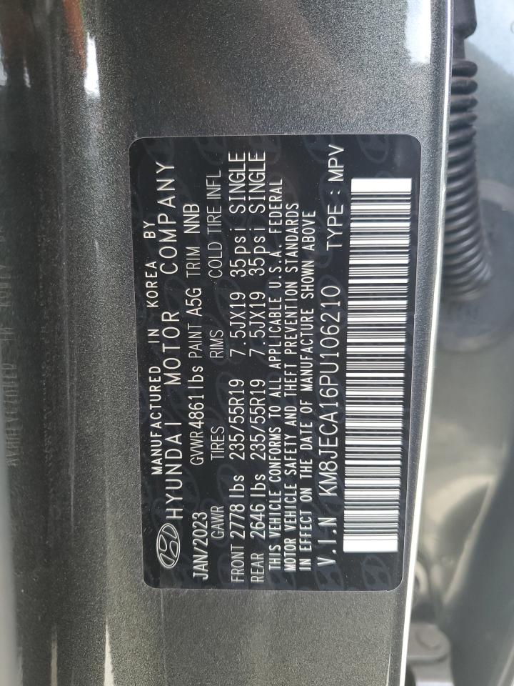 2023 HYUNDAI TUCSON LIMITED VIN:KM8JECA16PU106210