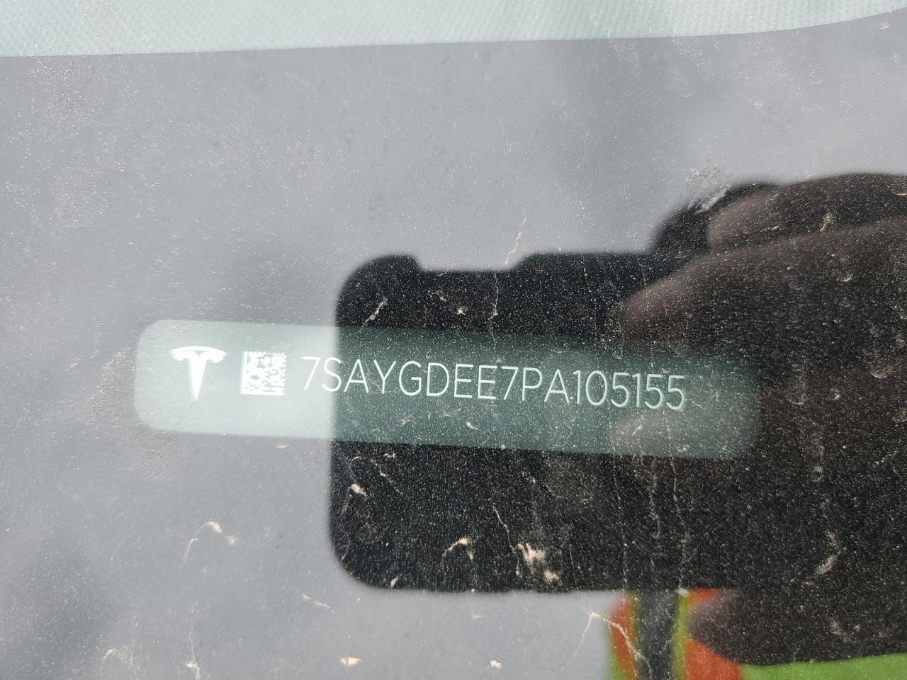 2023 TESLA MODEL Y VIN:7SAYGDEE7PA105155