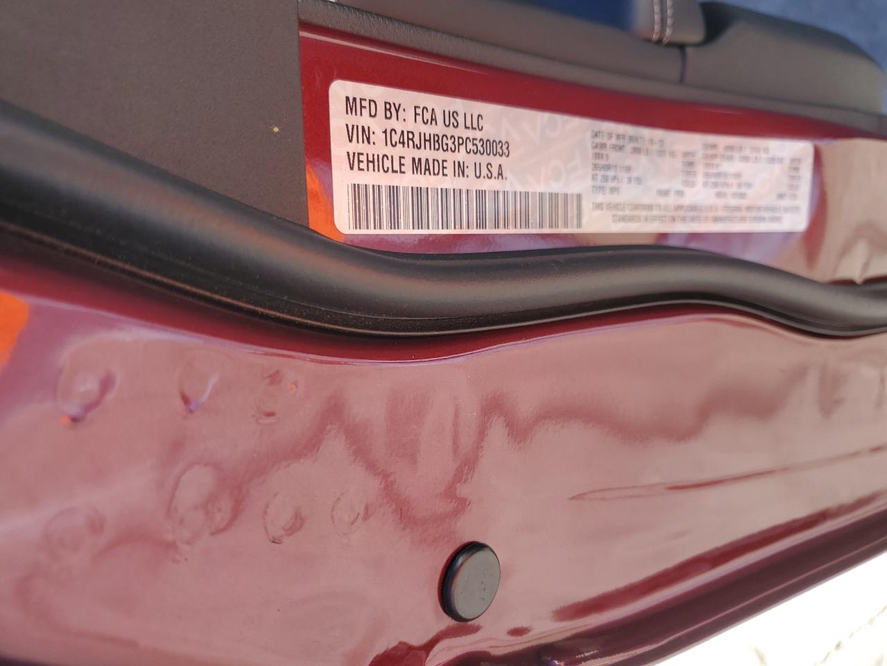 2023 JEEP GRAND CHEROKEE LIMITED VIN:1C4RJHBG3PC530033