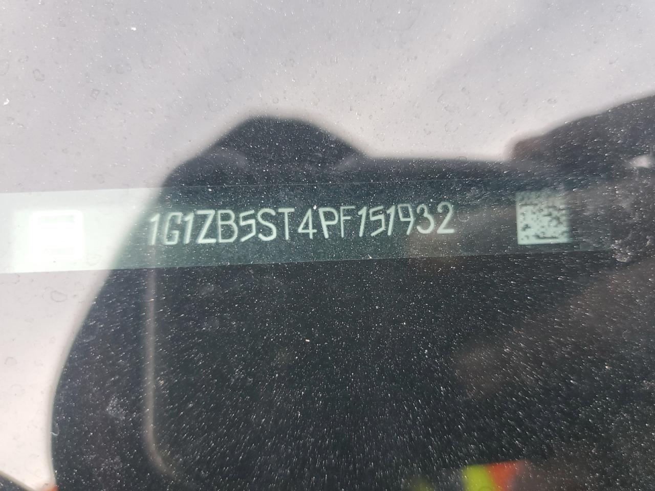 2023 CHEVROLET MALIBU LS VIN:1G1ZB5ST4PF151932