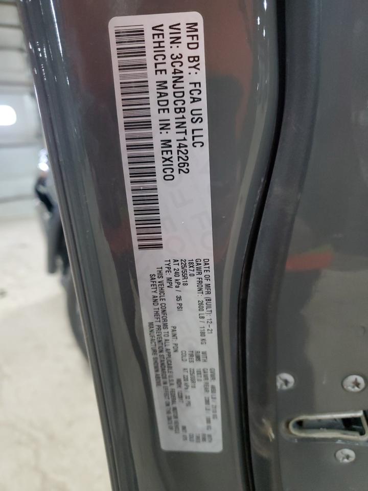 2022 JEEP COMPASS LIMITED VIN:3C4NJDCB1NT142262