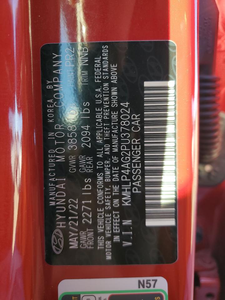 2023 HYUNDAI ELANTRA LIMITED VIN:KMHLP4AG2PU378024