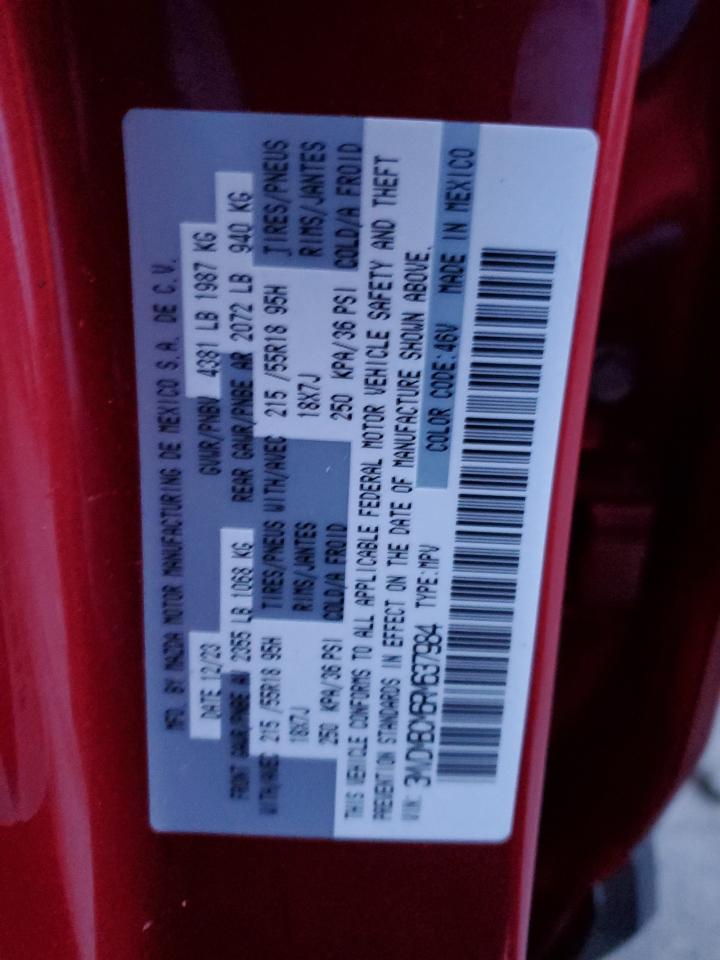 2024 MAZDA CX-30 PREFERRED VIN:3MVDMBCM6RM637984
