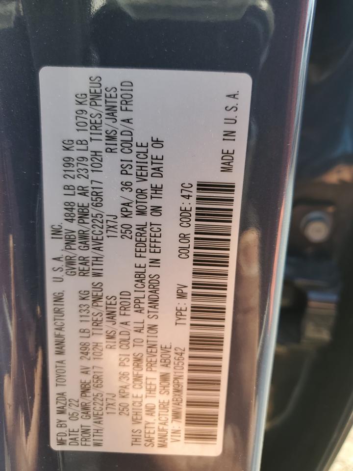 2023 MAZDA CX-50 VIN:7MMVABXM9PN105642